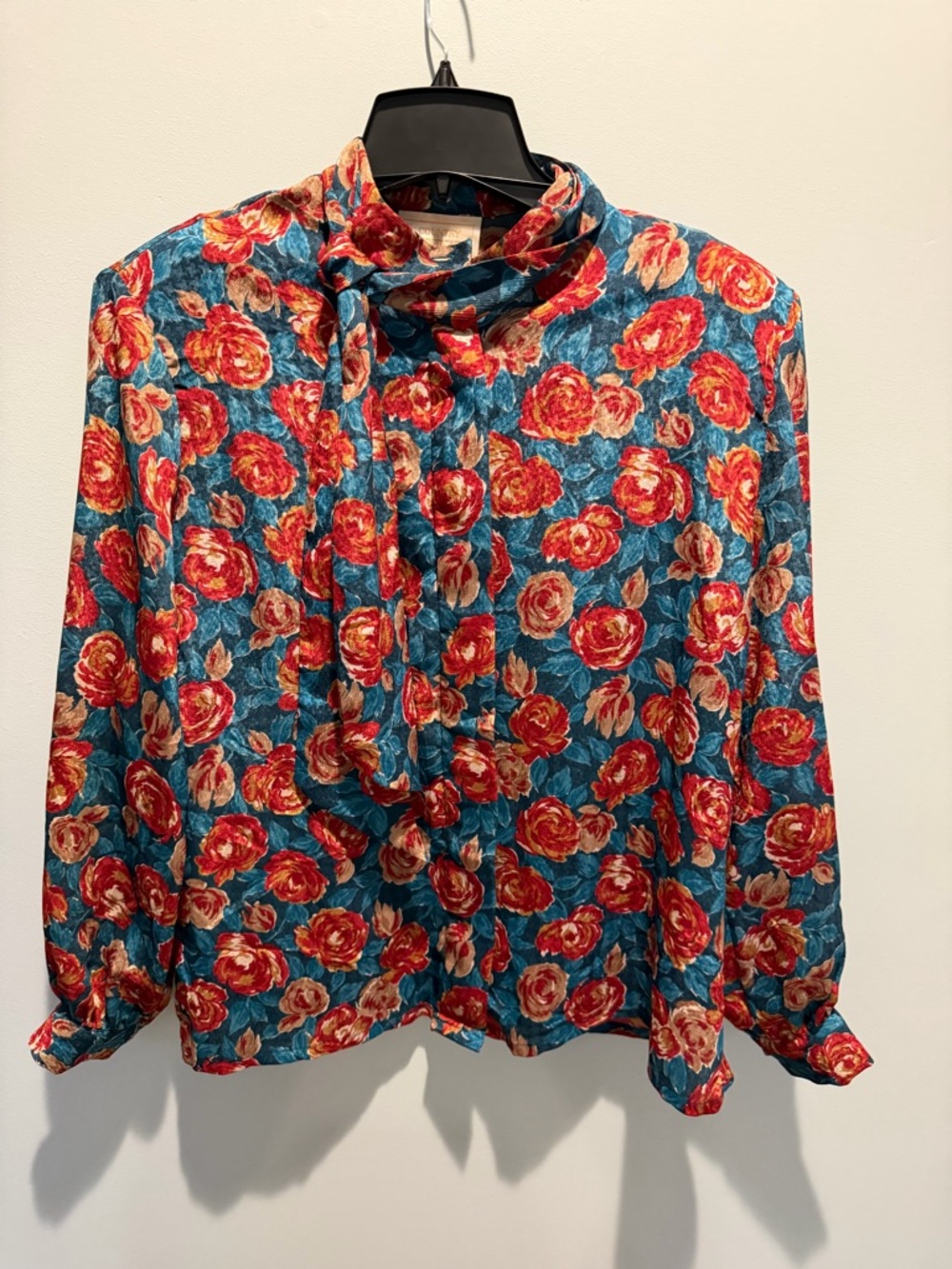 Pendleton Vintage Floral Scarf Blouse cottagecore